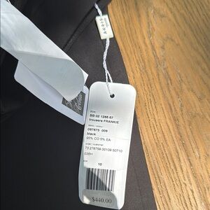 Akris Sophisticated Black Trousers sz 10